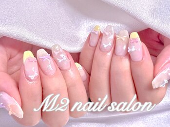 エムズ ネイルサロン(M2)/バターイエローフレンチリンボ