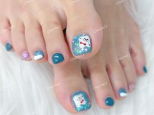 ノア ネイル(Noa Nail)/フット　冬　雪だるま