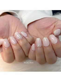 リッシュ ドゥ(RICHE deux)/シアーホワイト×シルバーライン