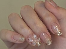 ルネネイル(Lune nail)/ラメグラデーション