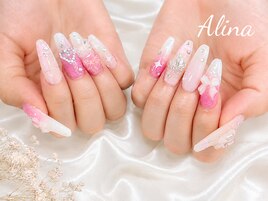 【スカルプ】+持ち込みネイル