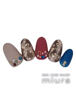ネイルケアサロン ミウラ 井の頭通り店(miura)/秋 季節デザイン定額アート