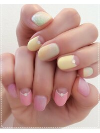 逆フレンチネイル