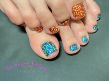 アン ジョーヌドラゴ/【フットネイル】キラキラネイル