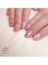 ピオニーネイル(peony nail)/ドライフラワー
