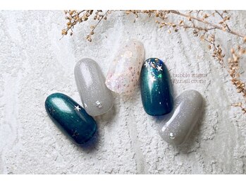 バブル シュガー バイ ネイルクローネ(bublle sugar by.nail crone)/星ホロネイル