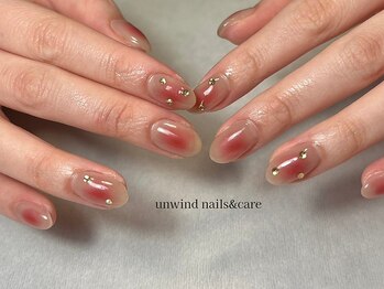 アンワインド ネイルアンドケア(unwind nails&care)/チークネイル