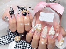 ベルグローアルファネイル(BELLE GROW ALPHA NAIL)/千鳥柄ネイル☆