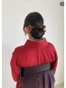 【袴着付け+ヘアセット】¥12,000