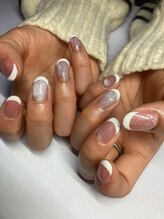 ライズバックステージ(RIZE back stage)/マグネットフレンチネイル