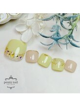 ピオニーネイル(peony nail)/フット　ドライフラワー