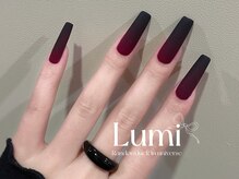ルミネイル 池袋東口サンシャイン店(Lumi Nail)/深紅に沈む静寂ロング1
