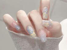 春ネイル／グラデーション