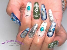 【ロングネイル】エスニック