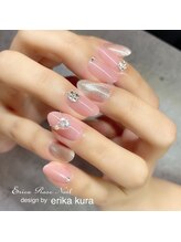 エリカローズネイル 天神本店/大人可愛い！クリスタルハート！