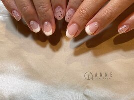 【パラジェル】フレンチ×パール