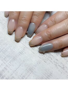 ノエム ネイルサロン(NOEM)/オーロラミラーフレンチ