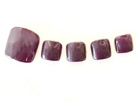 フットワンパープルカラーネイル