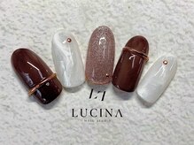 ネイルスタジオ ルキナ(LUCINA)/T-143 秋色ニュアンスネイル