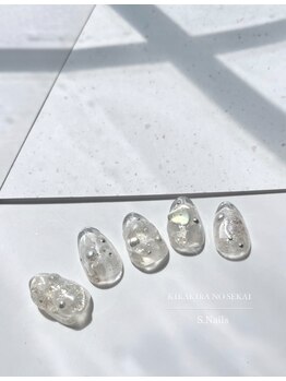 S. Nails【フィルイン/長さだし/マグネット/ニュアンス/フット/ハンドケア】/クリア感ニュアンス