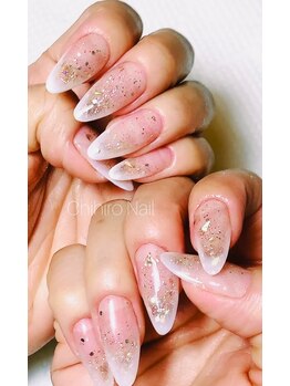 チヒロネイル/スカルプホワイトグラデフレンチ