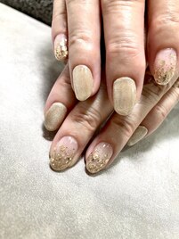 マグネット×ラメ