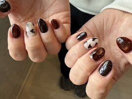 バレンタインネイル