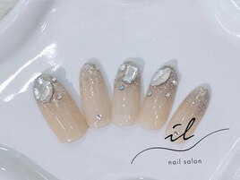 ラメグラデーションネイル