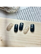 シービューティー(C BEAUTY)/ビジューネイル/ネイビーネイル