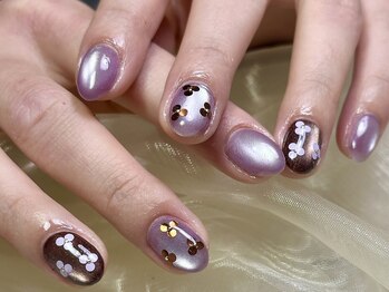 エルネイル(elu nail)の写真/デザイン迷子の方は定額コースが◎お悩みに丁寧に寄り添うカウンセリングで【大人可愛い】ネイルをご提案♪