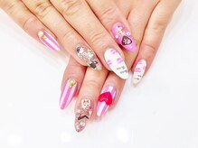 ネイルコレクション ピンク(Nail Collection Pink)/スカ付放★バービー♪ストライプ