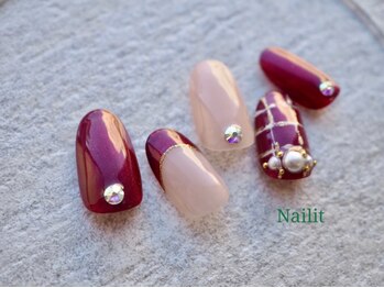 ネイリット 銀座(Nailit)/simpleチェック¥8400【¥9240】