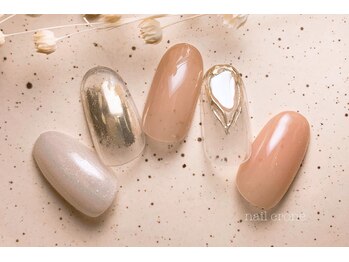 ネイルクローネ(nail crone)/ミラーニュアンスネイル