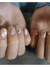 ハチニーキューネイルアトリエ(829 Nail Atelier)/パウダーニュアンスネイル
