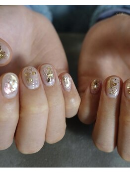 ハチニーキューネイルアトリエ(829 Nail Atelier)/パウダーニュアンスネイル