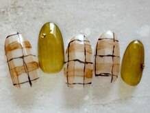 アブニール 我孫子店(ＡＶＥＮＩＲ)/チェックネイル新規¥8,120