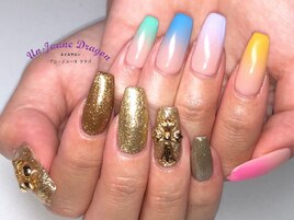 【ロングネイル】アシメネイル