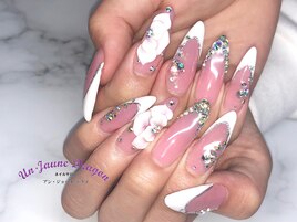 【ロングネイル】３Dフラワー