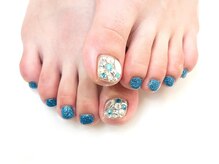 ネイルコレクション ベビーピンク(Baby Pink)/フット親指ストーン＋甘皮￥6990