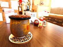 初田鍼院 恵比寿/有田焼 真右エ門窯 金花紋湯のみ