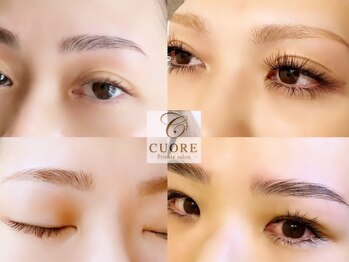 クーア(CUORE)の写真/【ブロウリフト美眉スタイリング】お客様一人ひとりの骨格やお悩みに合わせて黄金比から最適な眉をご提案！