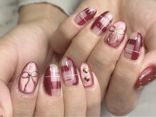 クロレ(Nail Salon COLORE)/チェックネイル　担当：粥川