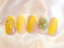 リュエネイル 都立大学(LUE NAIL)/ニュアンスフラワーネイル