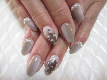 ネイルデザイン シエル(nail design CiEL)/フェザーネイル