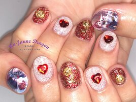 【自爪ネイル】グリッターネイル