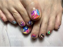 アトリエループ(atelier Loop by shiho)/ヴィヴィッドフラワーネイル