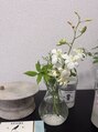 リボーン 銀座店(Rebone) 癒やし、、枯らさないように気を付けてお花を飾っています。