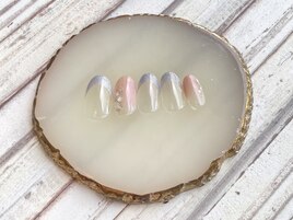 クリアベースブルーラメフレンチ