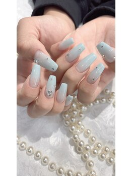 エムデコビューティ(M-DecoBeauty)/水色グラデーション