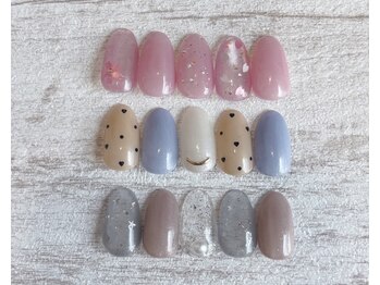 ネイルサロン エムズ(Nail Salon M's)の写真/パラジェル導入店!地爪を労わりながらネイルを楽しめる♪ギャラクシーネイル導入[お写真:¥7300コース]